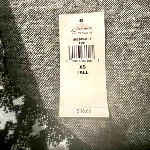 NWT! BANANA REPUBLIC Knee Length Sheath Dress size XS TALL in black - Picture 5 of 7